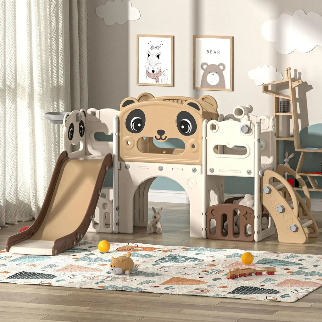 9 - in - 1 Toddler Slide & Climber Playset - TIMBER TEACH