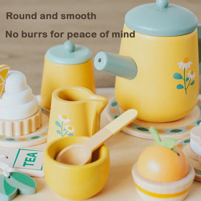 Children’s Wooden Afternoon Tea Play Set - TIMBER TEACH