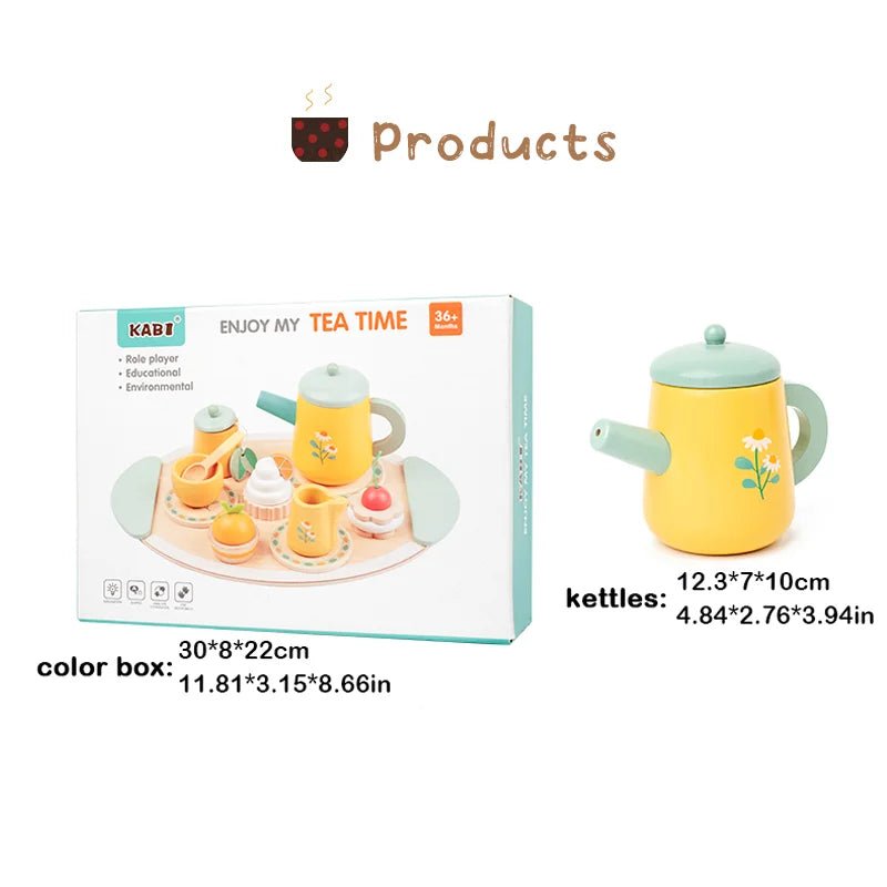 Children’s Wooden Afternoon Tea Play Set - TIMBER TEACH