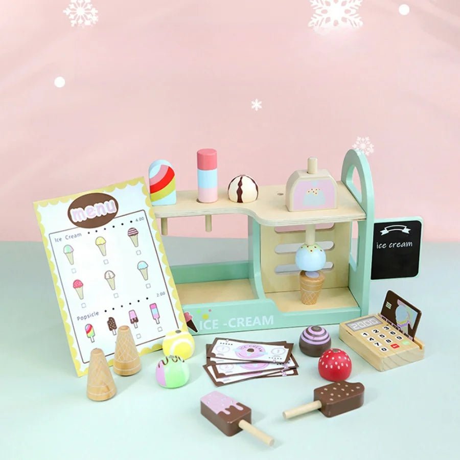 Children’s Wooden Dessert Shop Play Set - TIMBER TEACH