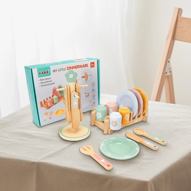 Children’s Wooden Tableware Play Set - TIMBER TEACH
