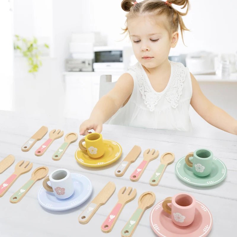 Children’s Wooden Tableware Play Set - TIMBER TEACH