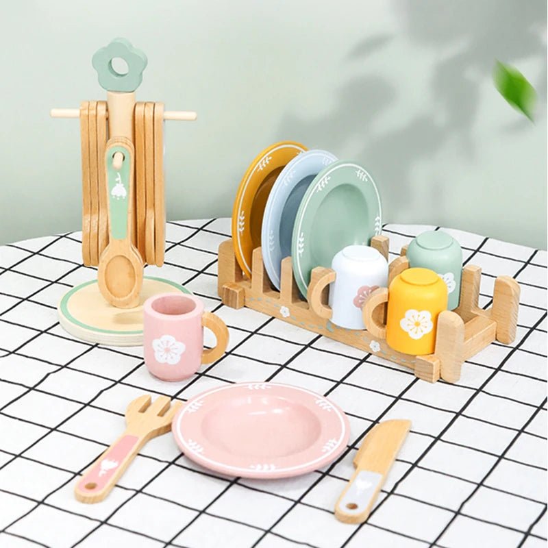 Children’s Wooden Tableware Play Set - TIMBER TEACH