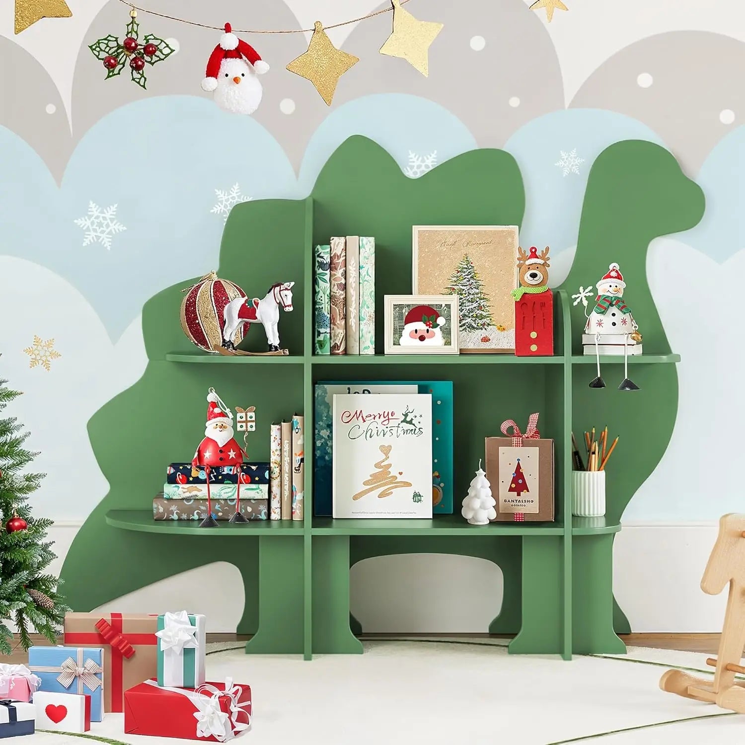 Curipeer Tree Wooden Kids Bookshelf - TIMBER TEACH