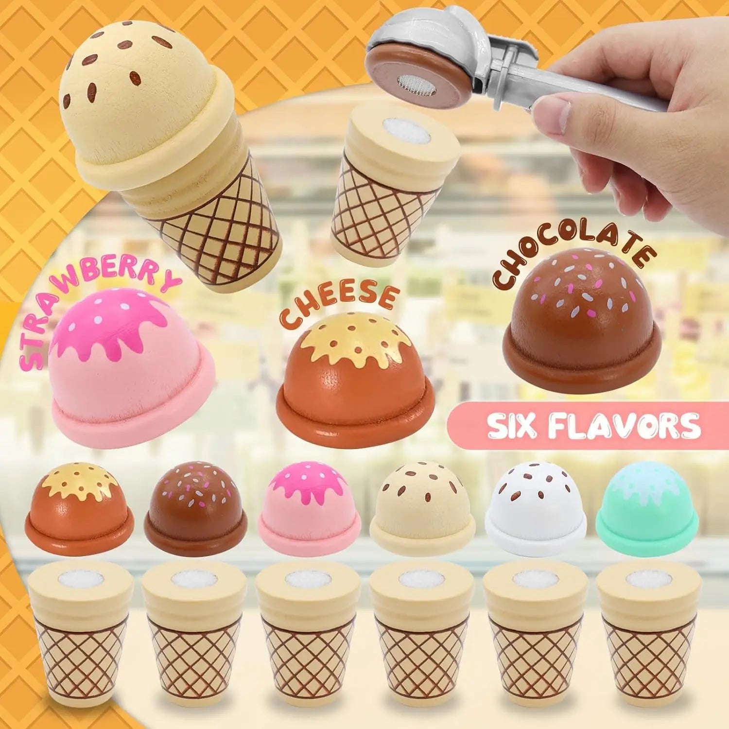 Ice Cream Counter Playset - TIMBER TEACH