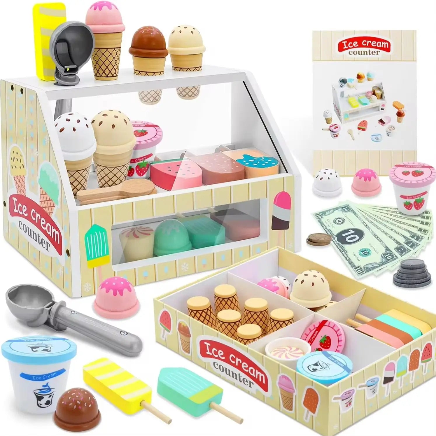 Ice Cream Counter Playset - TIMBER TEACH