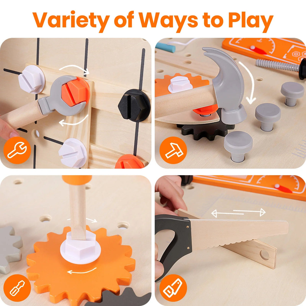 Early Learning Tool Set Children's Play Tool Set – TIMBER TEACH
