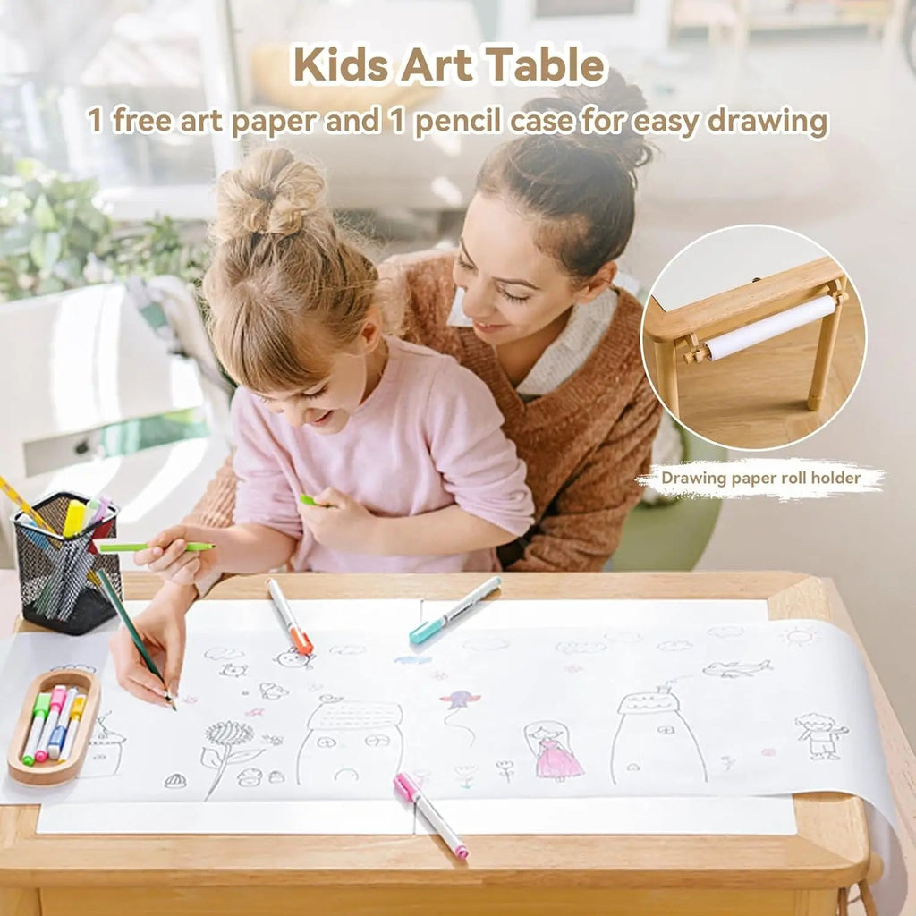 Rubber Wood Montessori Sensory Table - TIMBER TEACH