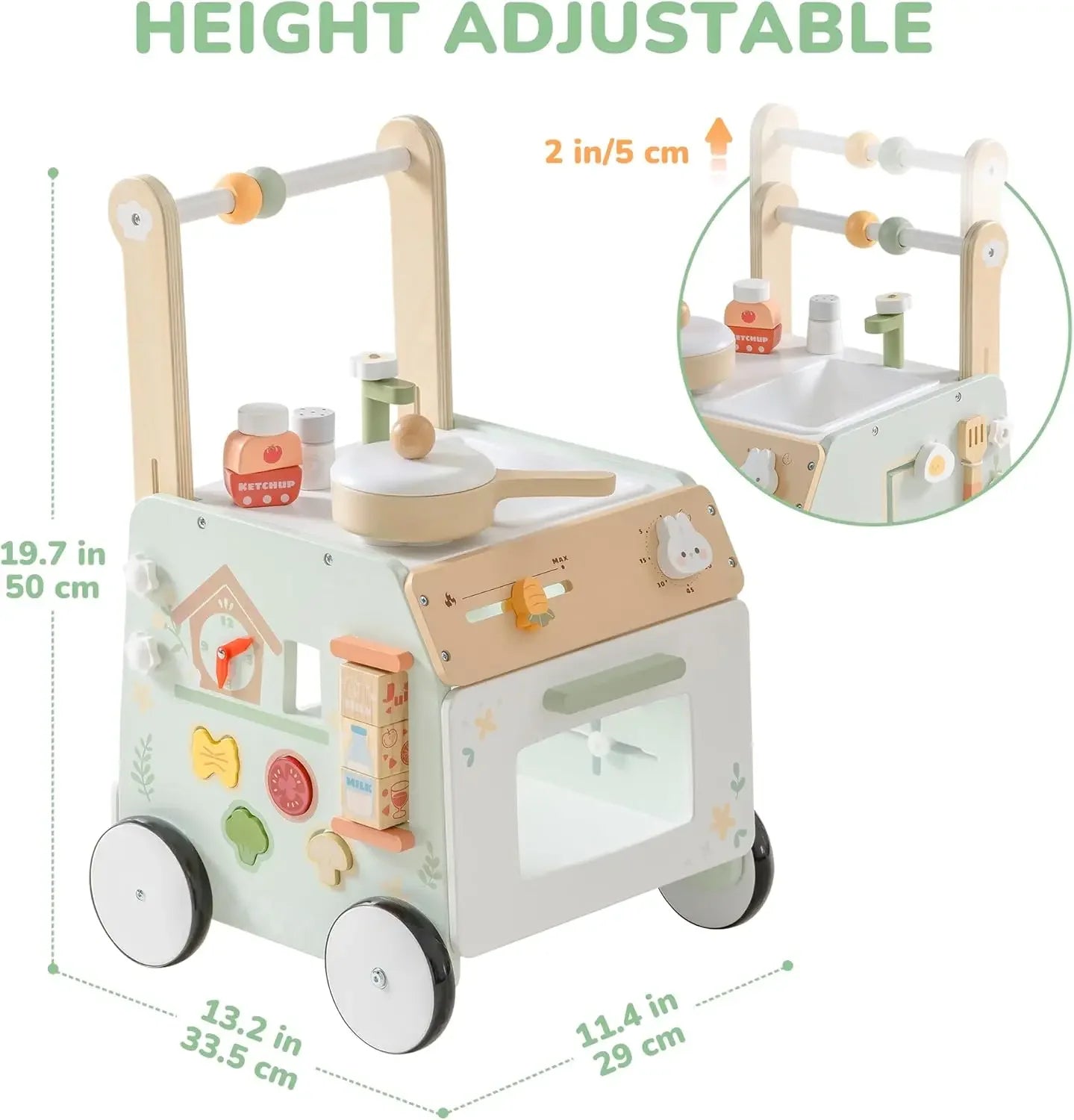 Speed Wooden Baby Walker - TIMBER TEACH