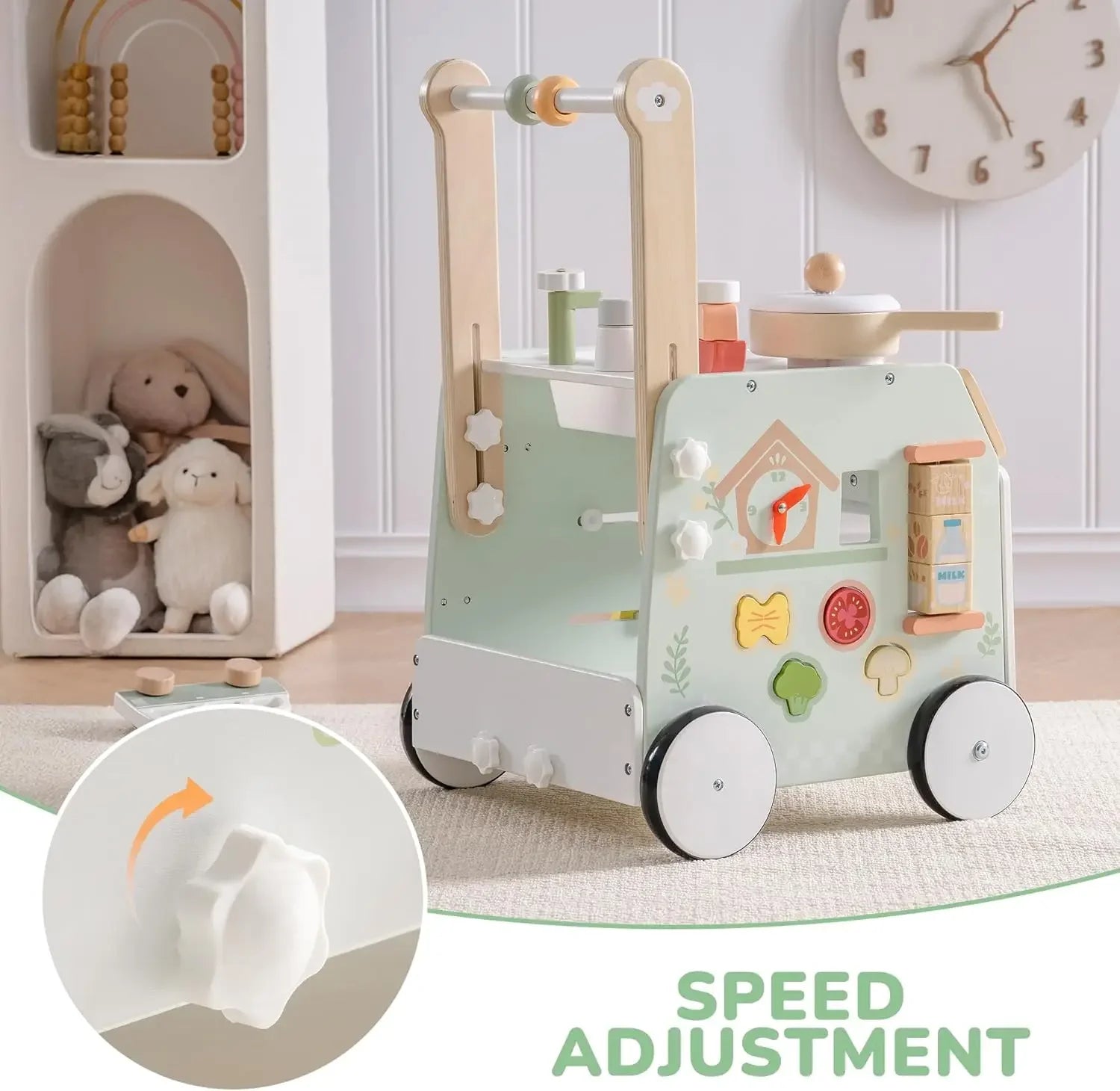 Speed Wooden Baby Walker - TIMBER TEACH