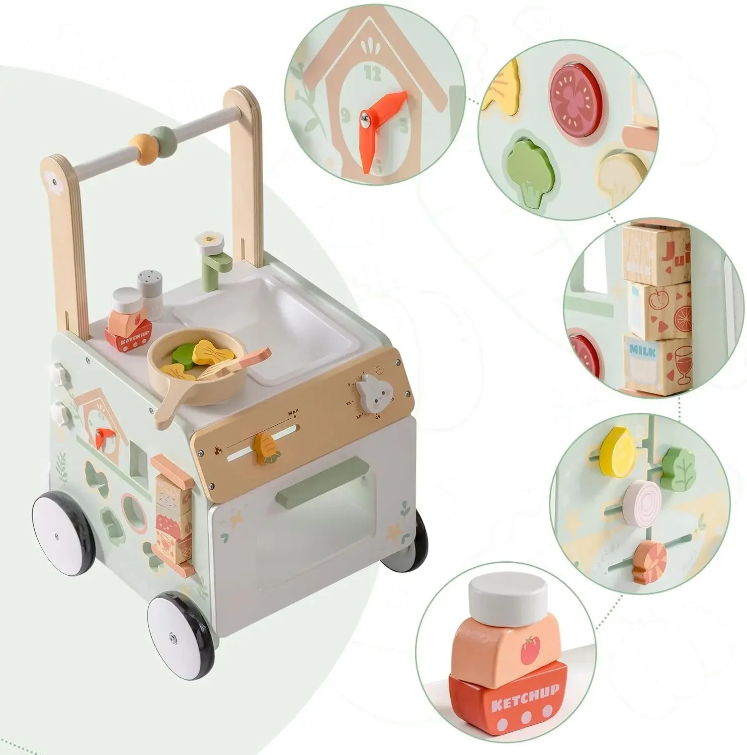 Speed Wooden Baby Walker - TIMBER TEACH