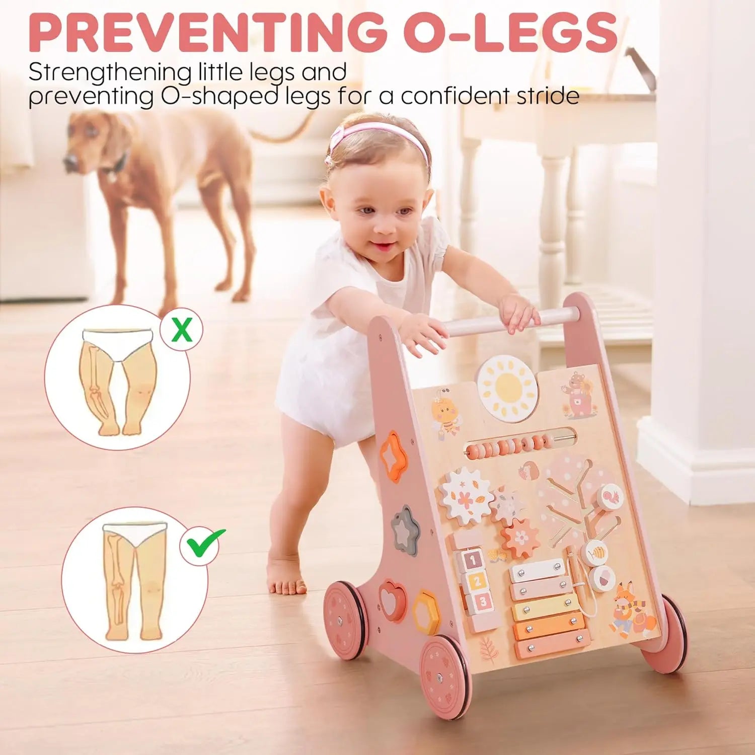 Wooden Baby Walker - TIMBER TEACH