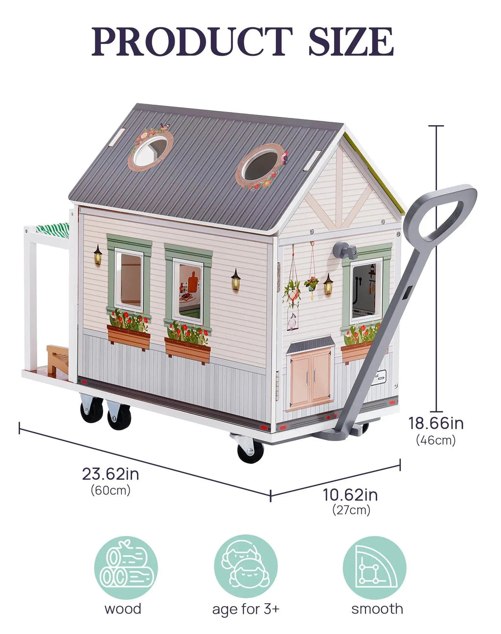 Wooden Camper Van Dollhouse - TIMBER TEACH