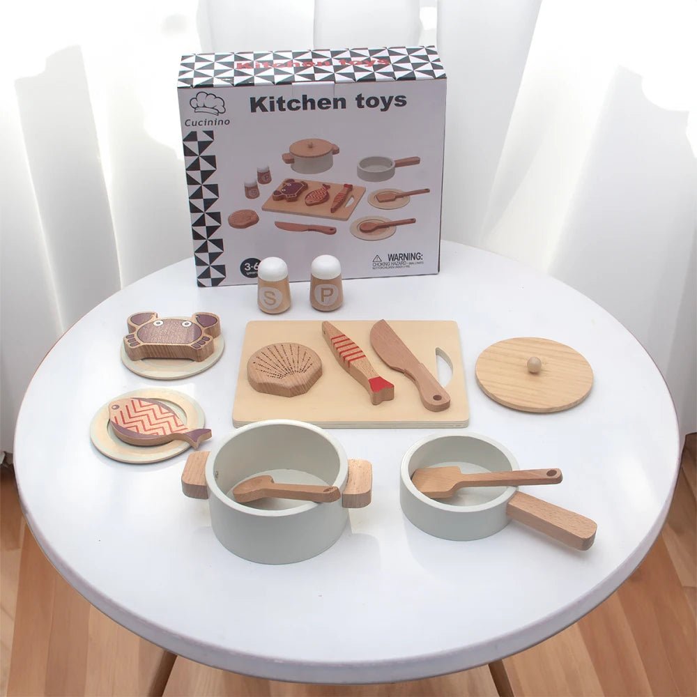 Wooden Children’s Simulation Kitchen Toys - TIMBER TEACH