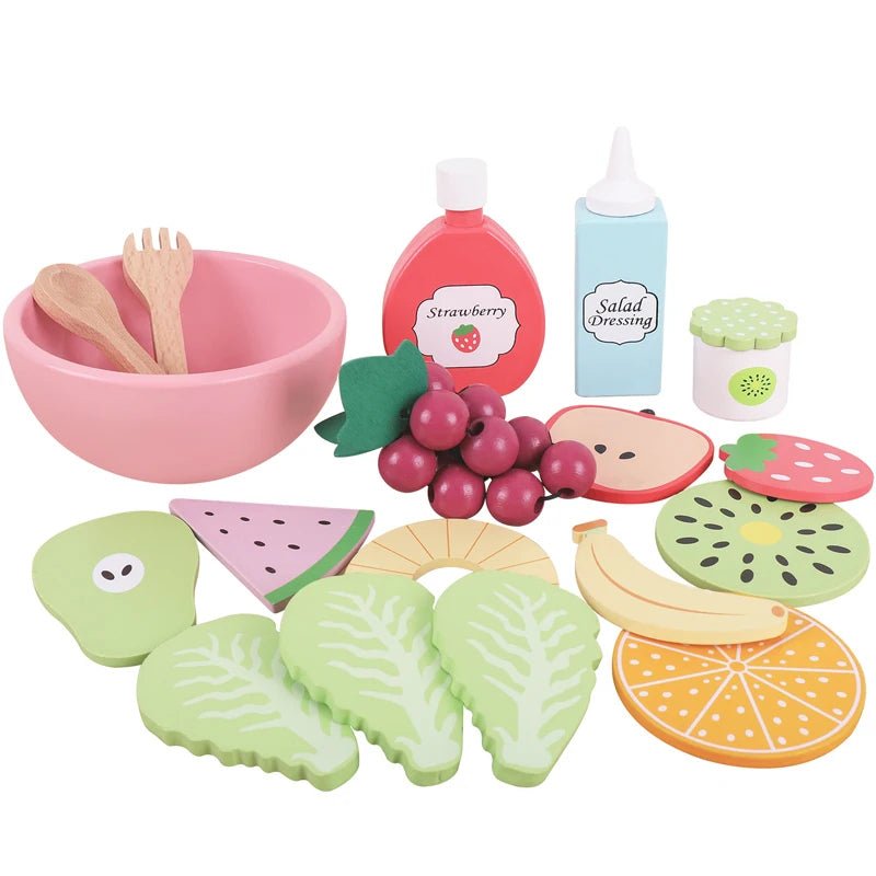 Wooden Food Play Set - TIMBER TEACH