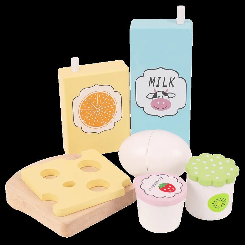 Wooden Food Play Set - TIMBER TEACH