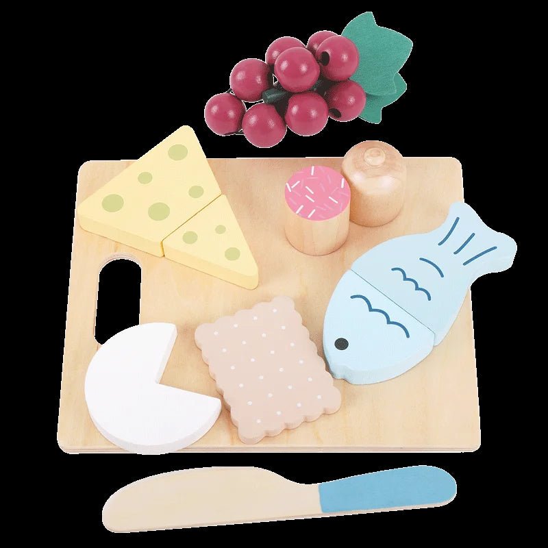 Wooden Food Play Set - TIMBER TEACH