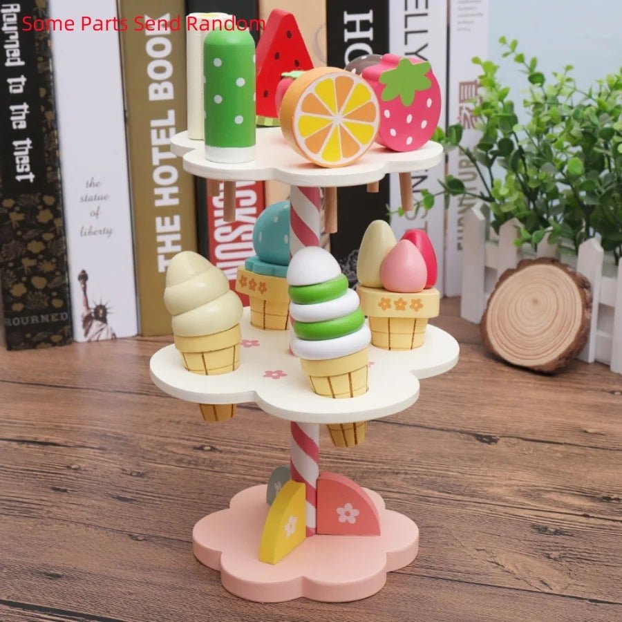 Wooden Ice Cream Play Set - TIMBER TEACH