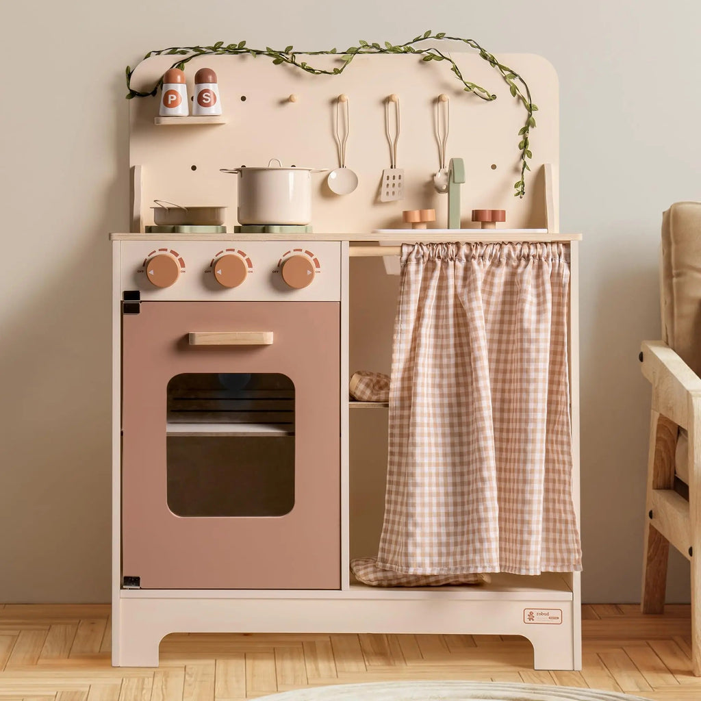 Wooden Play Kitchen - TIMBER TEACH
