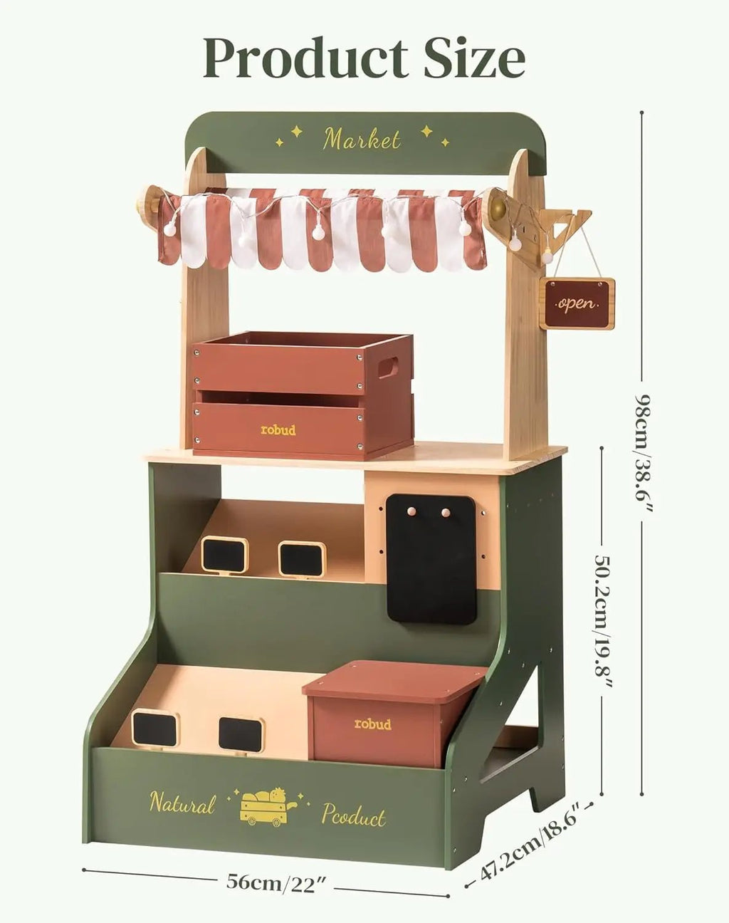 Wooden Pretend Toy Shop - TIMBER TEACH