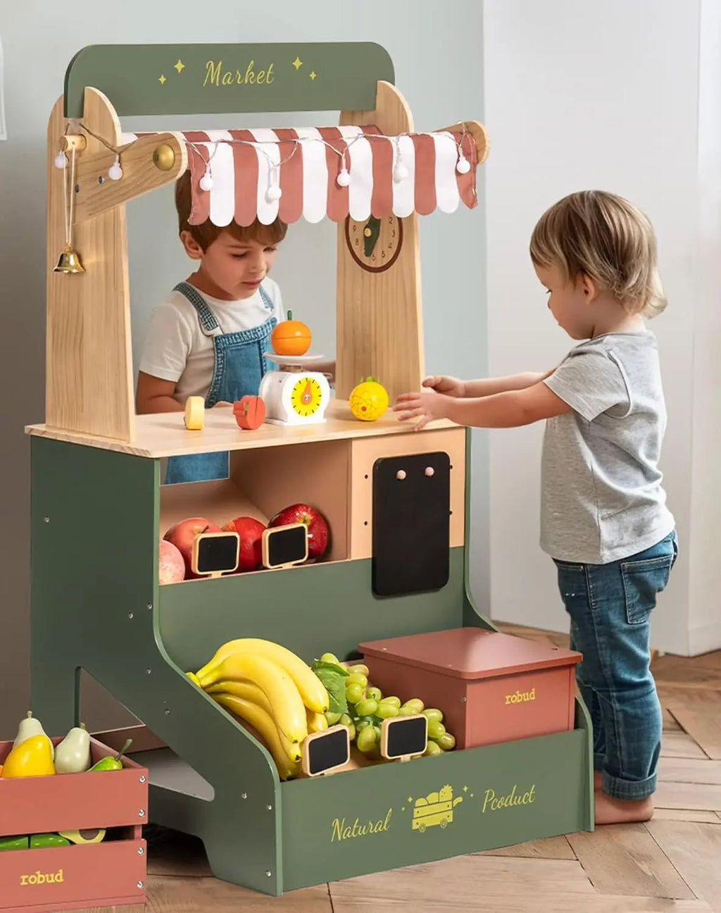 Wooden Pretend Toy Shop - TIMBER TEACH