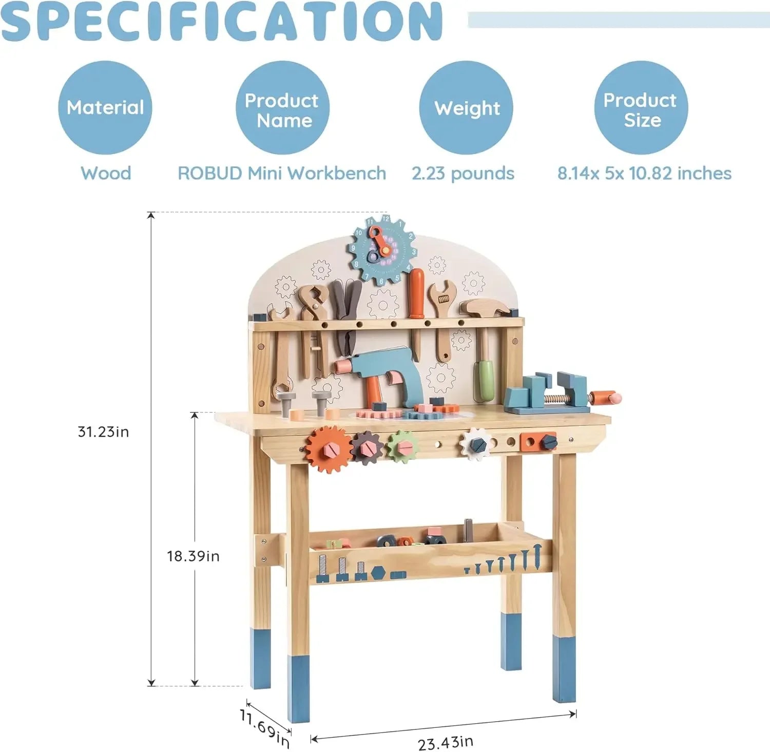 Wooden Tool Bench Set - TIMBER TEACH