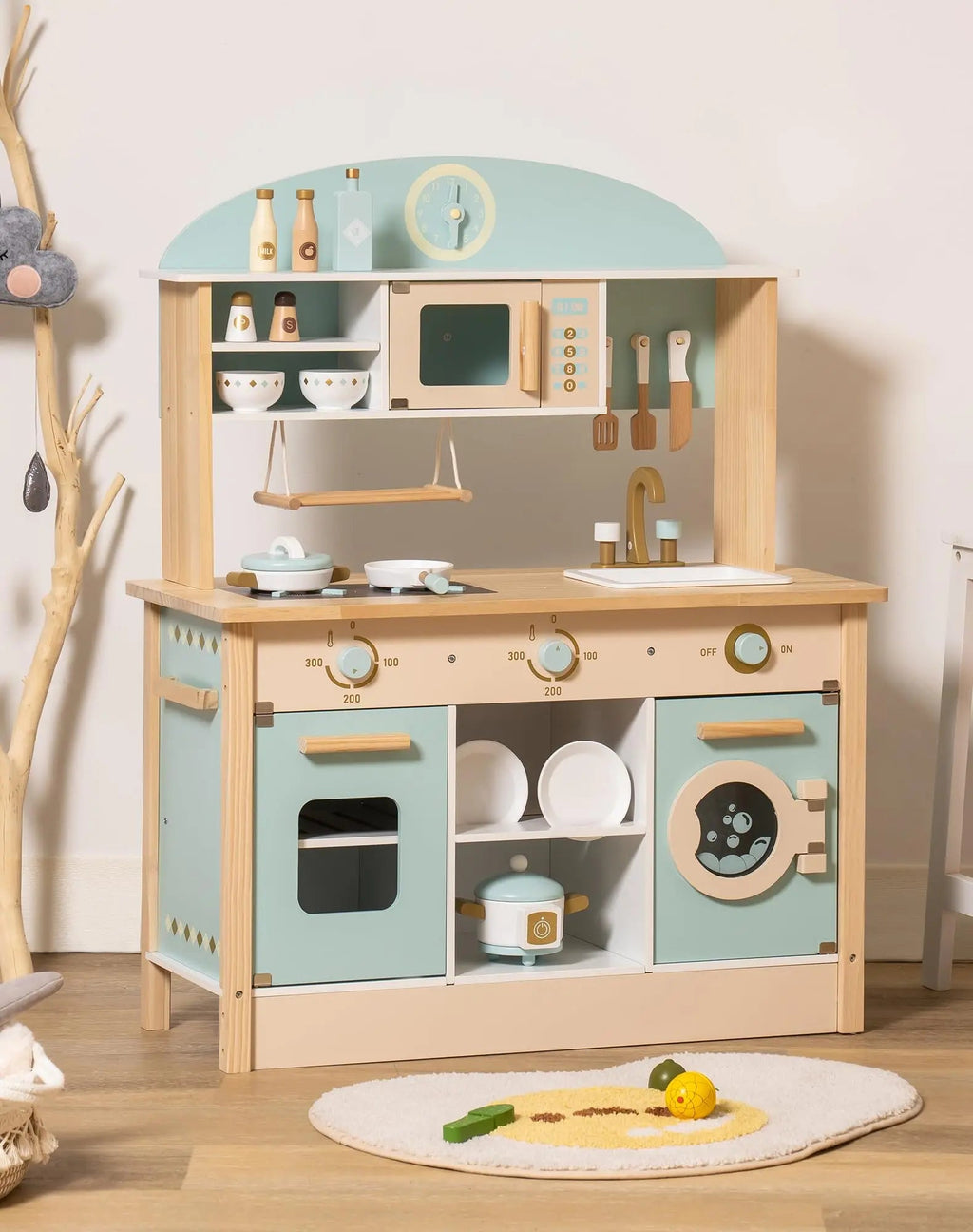 Wooden Toy Kitchen Set - TIMBER TEACH