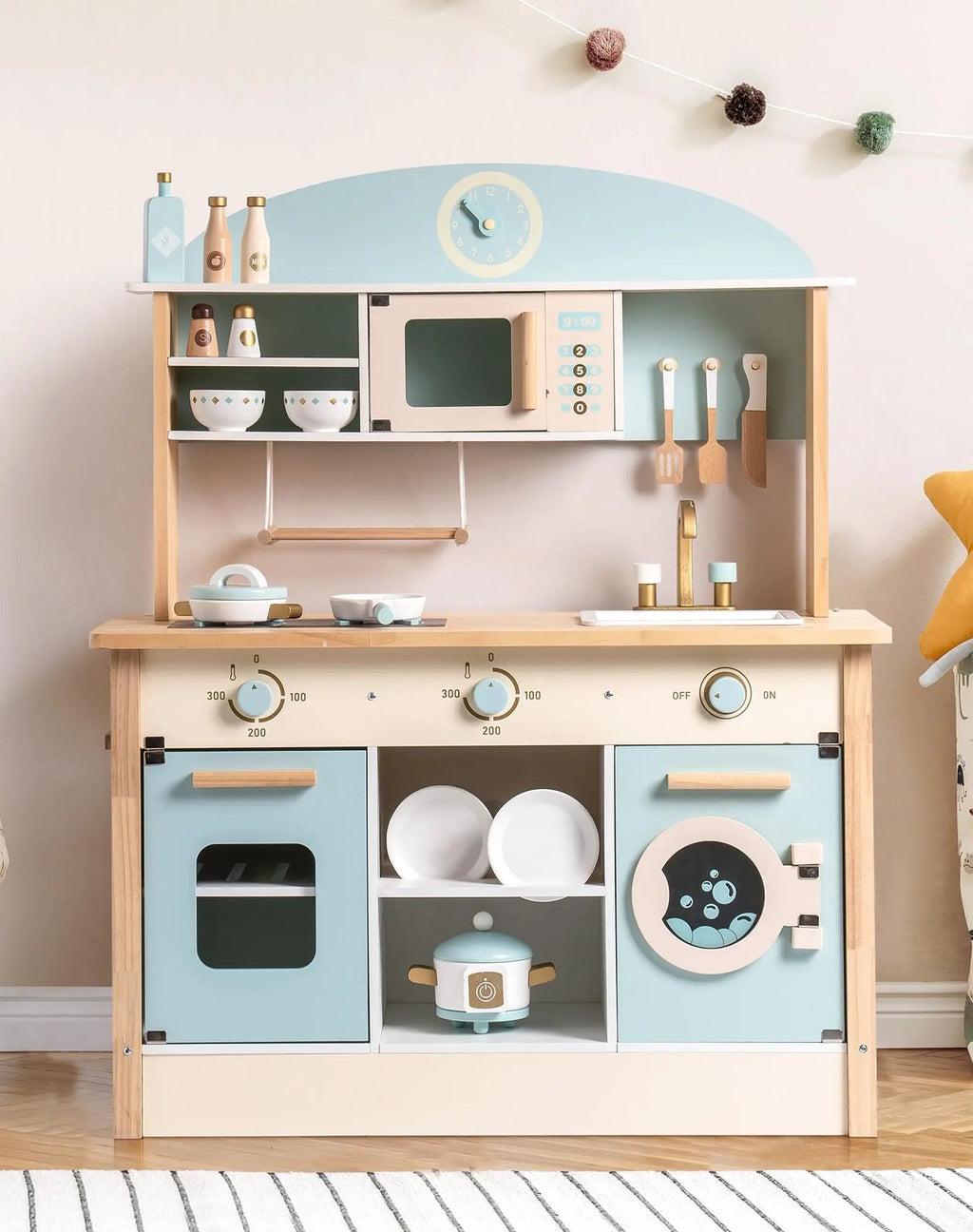 Wooden Toy Kitchen Set - TIMBER TEACH