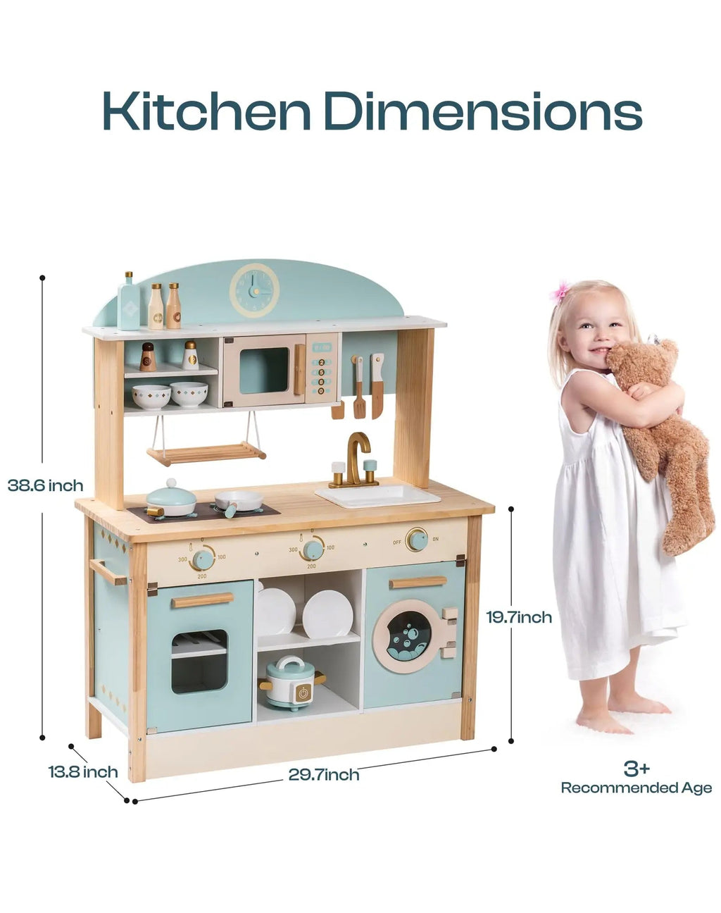 Wooden Toy Kitchen Set - TIMBER TEACH